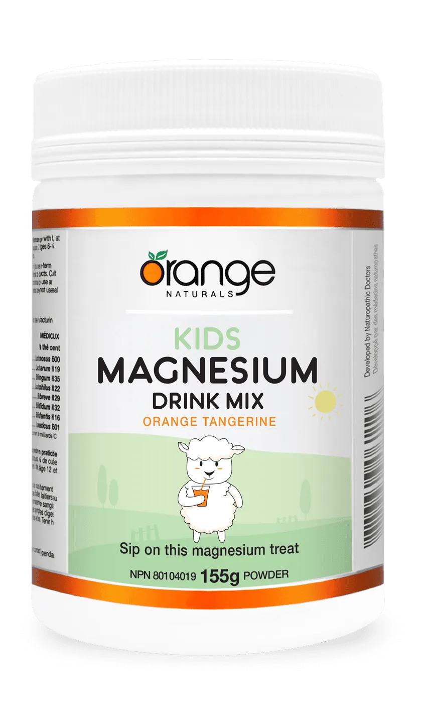 Kids Magnesium Drink Mix 155g - Orange Tangerine