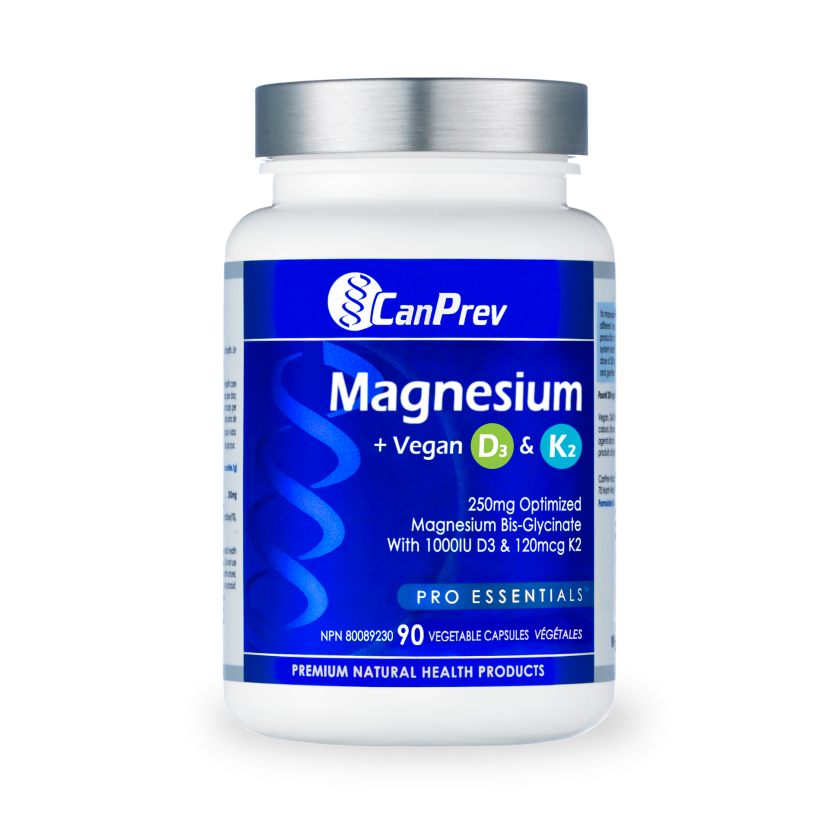 Magnesium + Vegan D3 & K2 90 v-caps