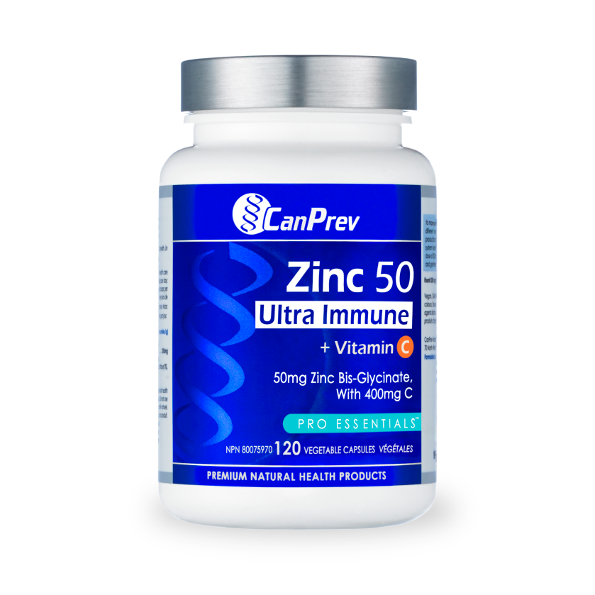 Zinc 50 Ultra Immune + Vitamin C 120 v-caps