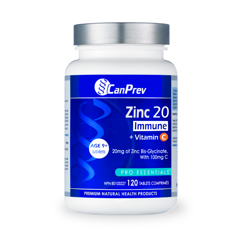 Zinc 20 Immune + Vitamin C 120 tablets