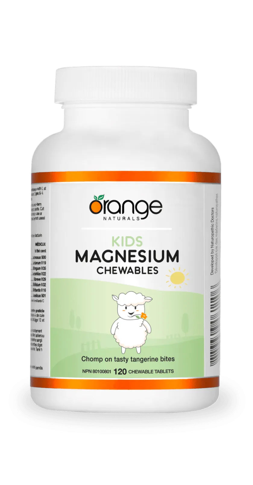 Kids Magnesium Chewables 50mg - Tangerine