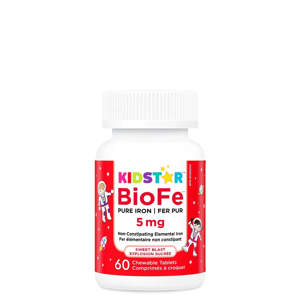 BioFe Pure Iron Chewable 60 Caps 5 mg Sweet Blast