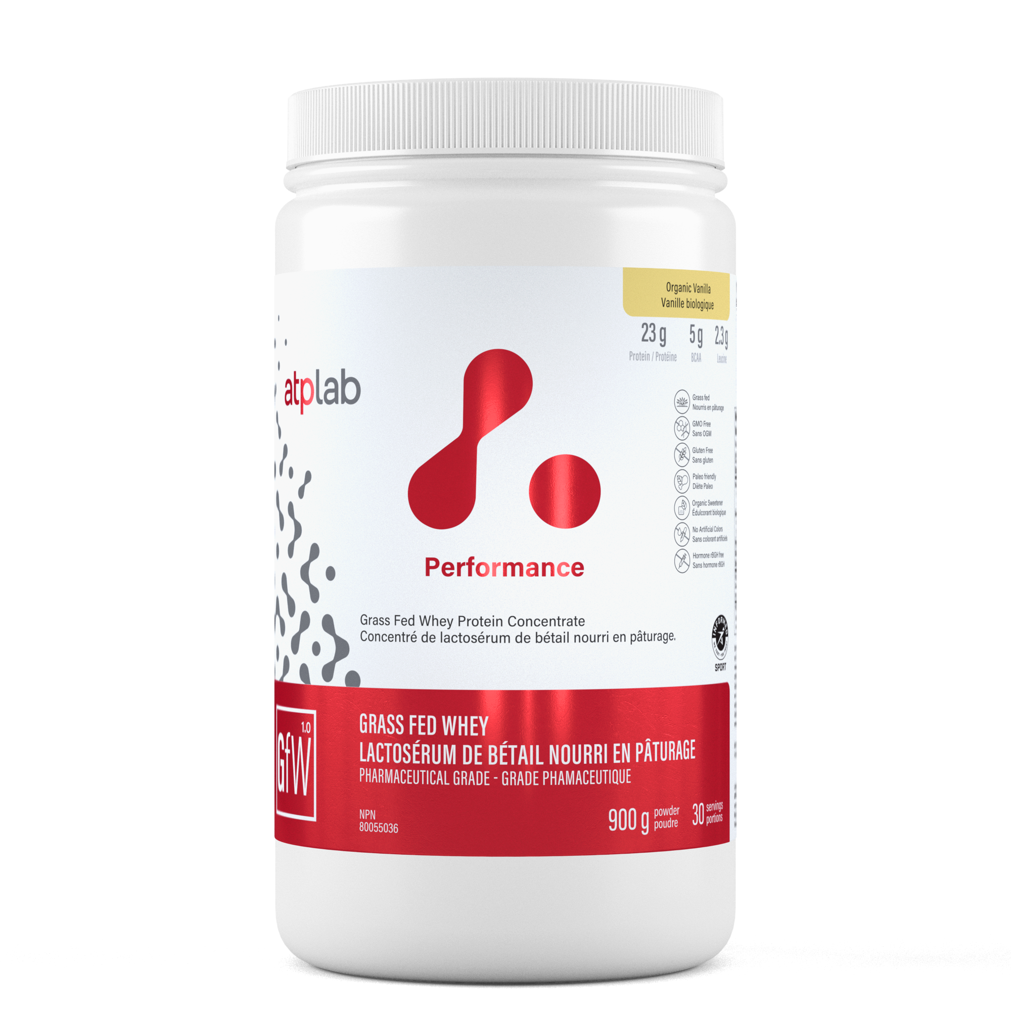 Grass Fed Whey - Vanille Biologique - 900g