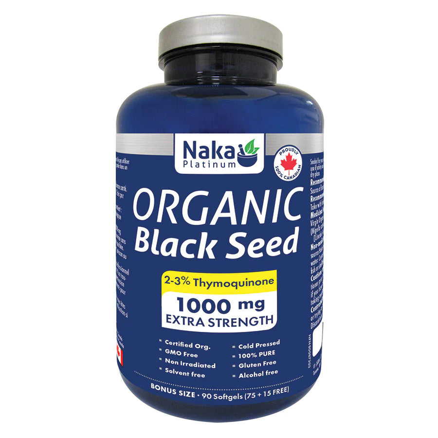 Platinum Organic Black Seed 1000mg – 90 softgels